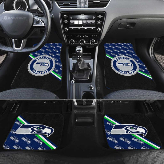 Seattle Seahawks Car Floor Mats Custom Car Accessories For Fans - Gearcarcover - 2