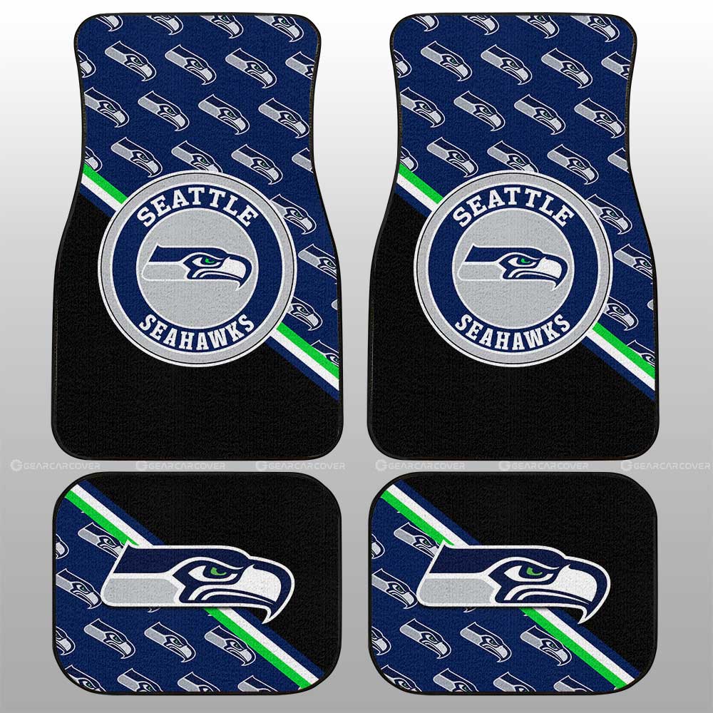 Seattle Seahawks Car Floor Mats Custom Car Accessories For Fans - Gearcarcover - 1