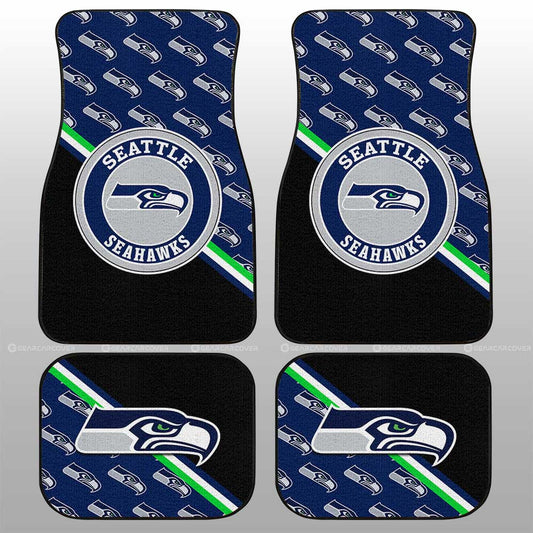 Seattle Seahawks Car Floor Mats Custom Car Accessories For Fans - Gearcarcover - 1