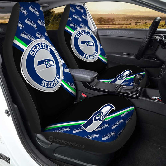 Seattle Seahawks Car Seat Covers Custom Car Accessories For Fans - Gearcarcover - 1