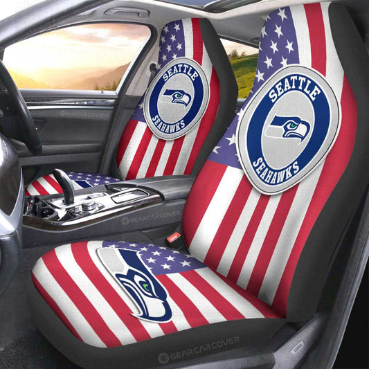 Seattle Seahawks Car Seat Covers Custom Car Decor Accessories - Gearcarcover - 2