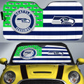 Seattle Seahawks Car Sunshade Custom US Flag Style - Gearcarcover - 1