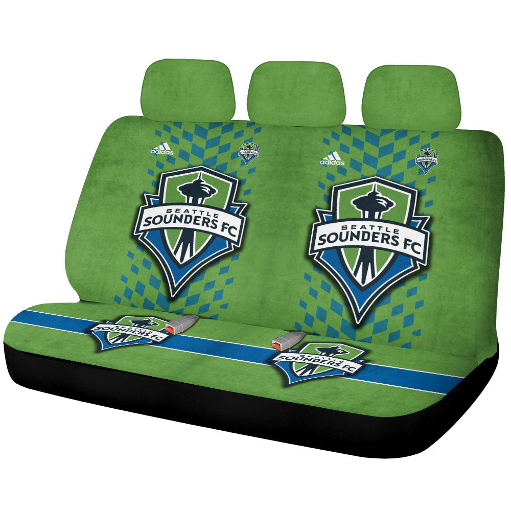 Seattle Sounders FC Car Back Seat Covers Custom Car Accessories For Fans - Gearcarcover - 2