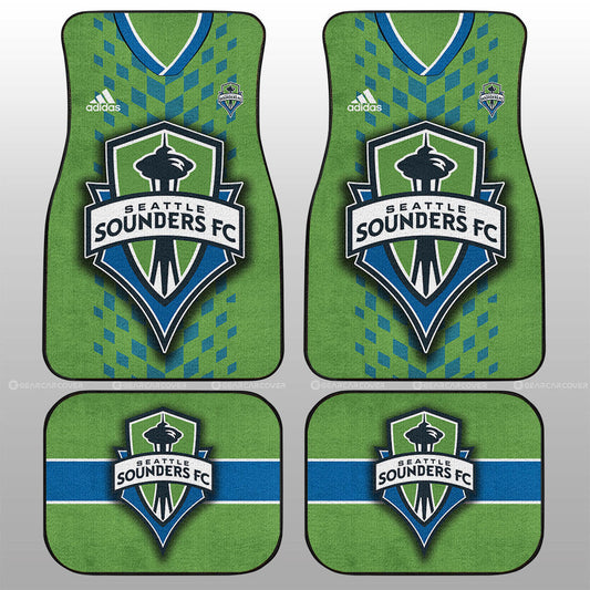 Seattle Sounders FC Car Floor Mats Custom Car Accessories For Fans - Gearcarcover - 1