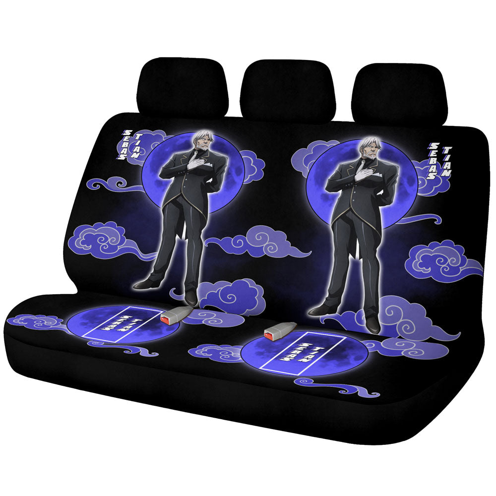 Sebas Tian Car Back Seat Covers Custom Overlord Anime Car Accessories - Gearcarcover - 1