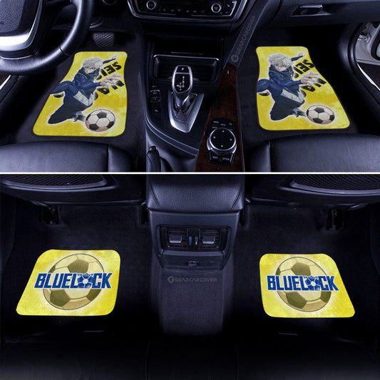 Seishiro Nagi Car Floor Mats Custom Blue Lock Anime - Gearcarcover - 2