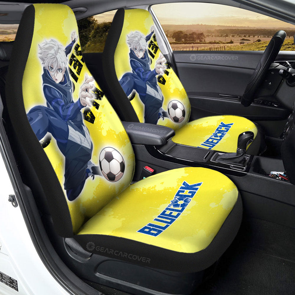 Seishiro Nagi Car Seat Covers Custom Blue Lock Anime - Gearcarcover - 2