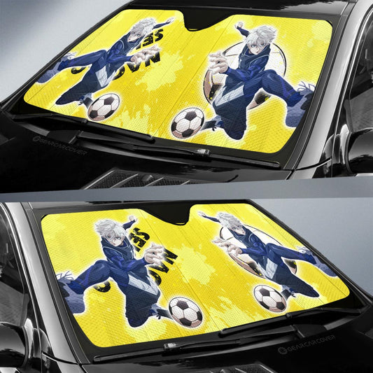 Seishiro Nagi Car Sunshade Custom Blue Lock Anime - Gearcarcover - 2