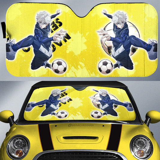 Seishiro Nagi Car Sunshade Custom Blue Lock Anime - Gearcarcover - 1