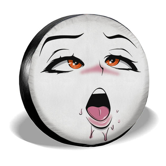 Sexy Girl Face Spare Tire Covers Custom Ahegao Style Car Accessories - Gearcarcover - 2