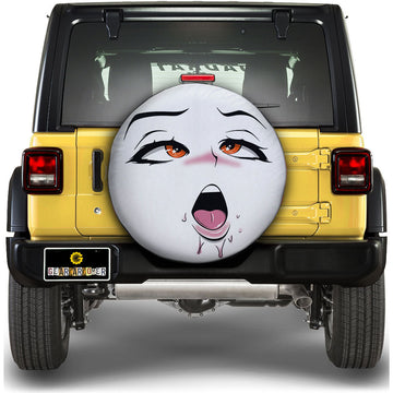 Sexy Girl Face Spare Tire Covers Custom Ahegao Style Car Accessories - Gearcarcover - 1