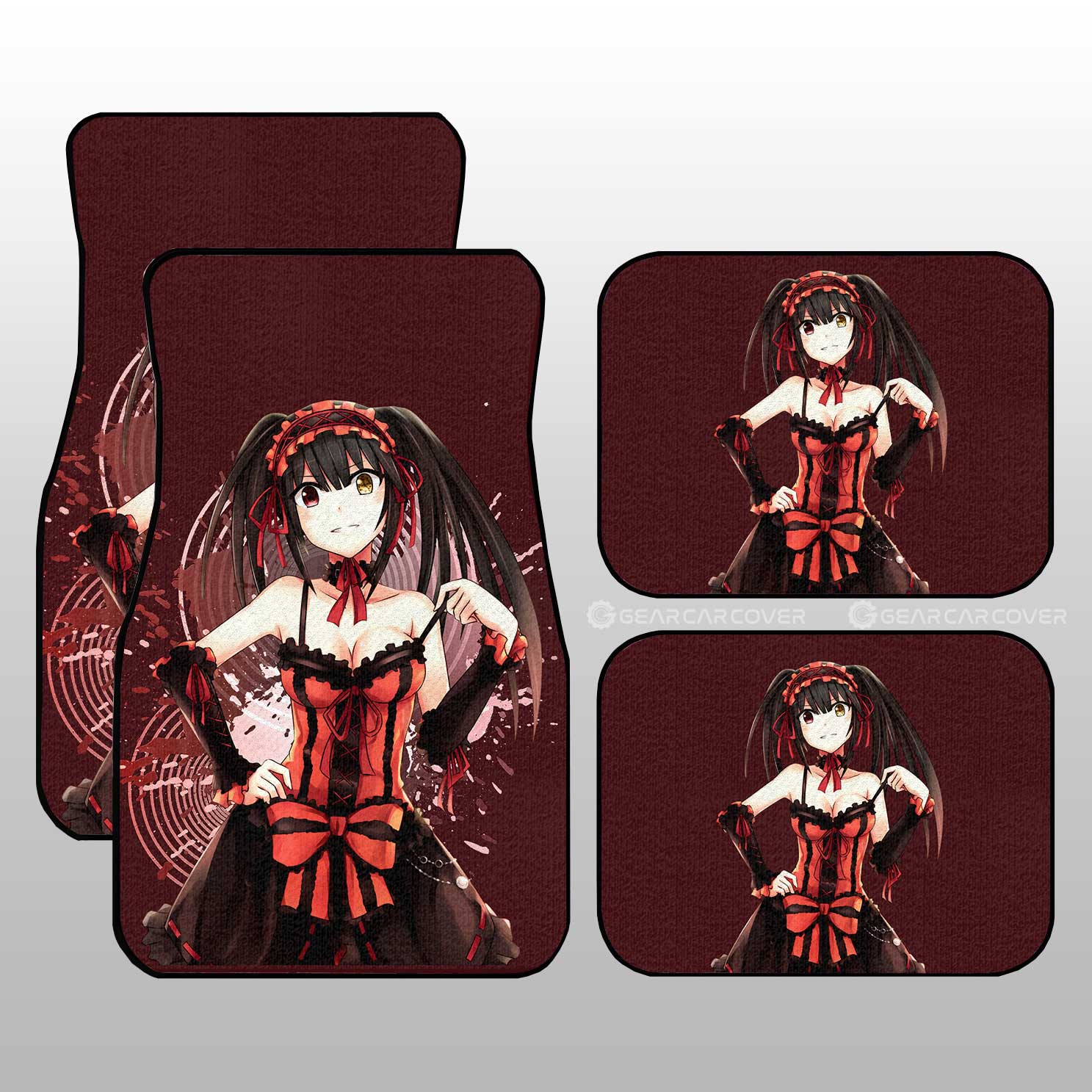 Sexy Girl Kurumi Tokisaki Car Floor Mats Custom Date A Live Car Accessories - Gearcarcover - 1