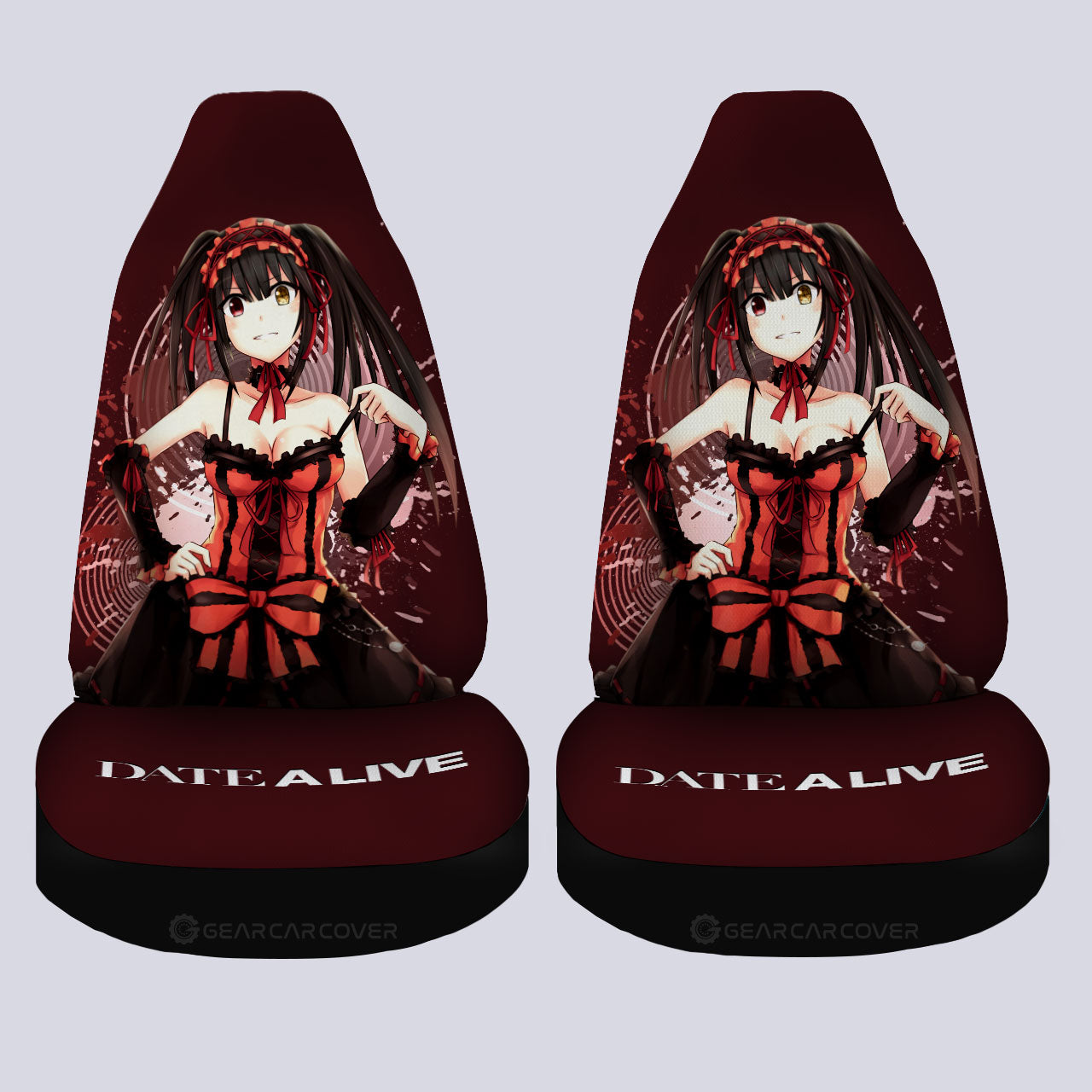 Sexy Girl Kurumi Tokisaki Car Seat Covers Custom Date A Live Car Accessories - Gearcarcover - 4
