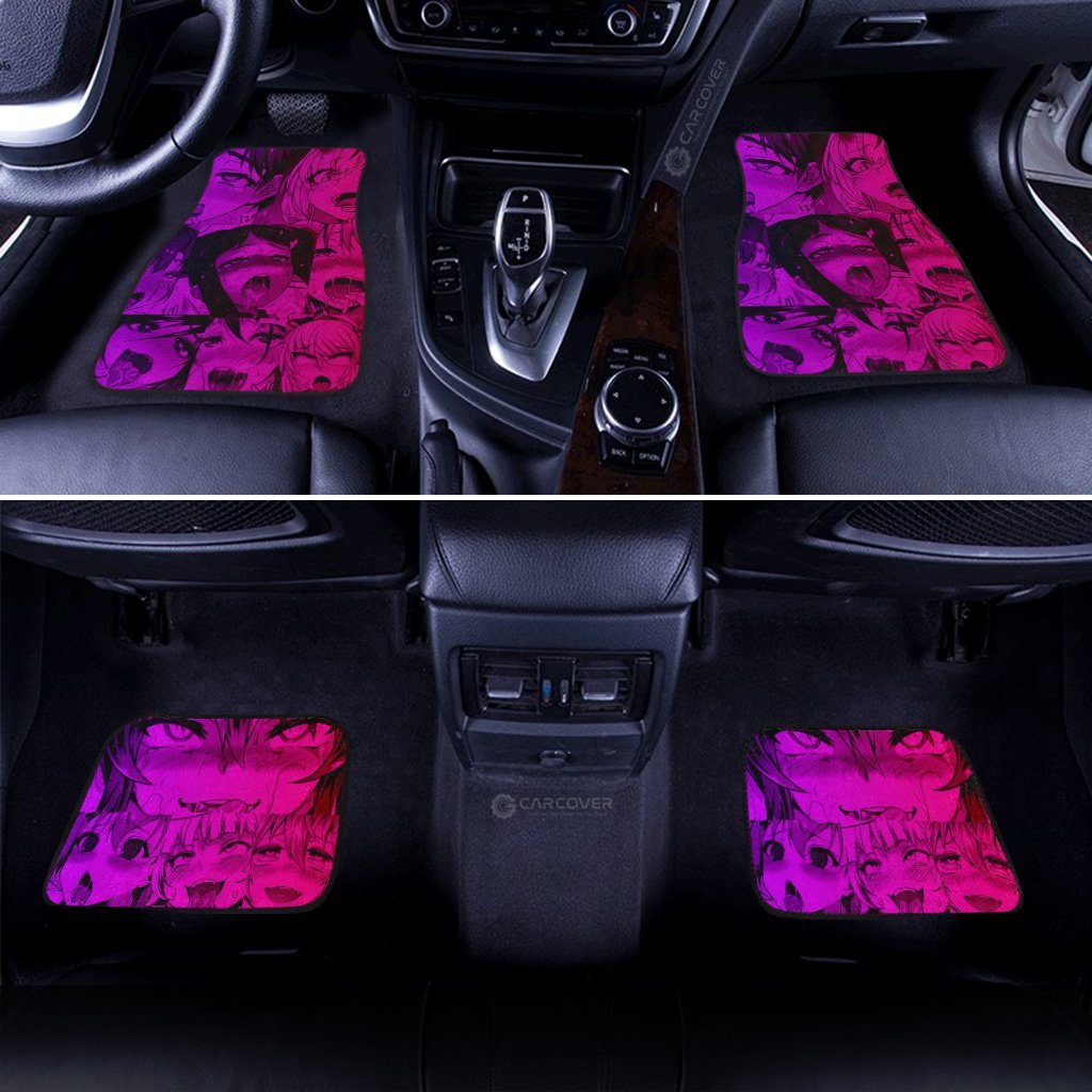 Sexy Juri Face Ahegao Car Floor Mats Custom Car Interior Accessories - Gearcarcover - 1