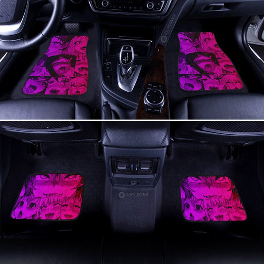 Sexy Juri Face Ahegao Car Floor Mats Custom Car Interior Accessories - Gearcarcover - 1