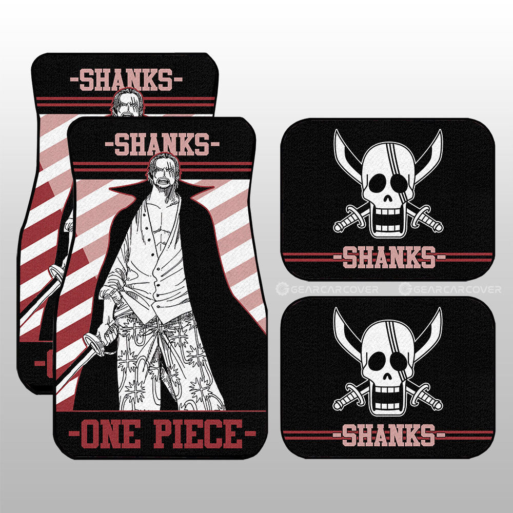 Shanks Car Floor Mats Custom One Piece Anime Car Accessories - Gearcarcover - 3