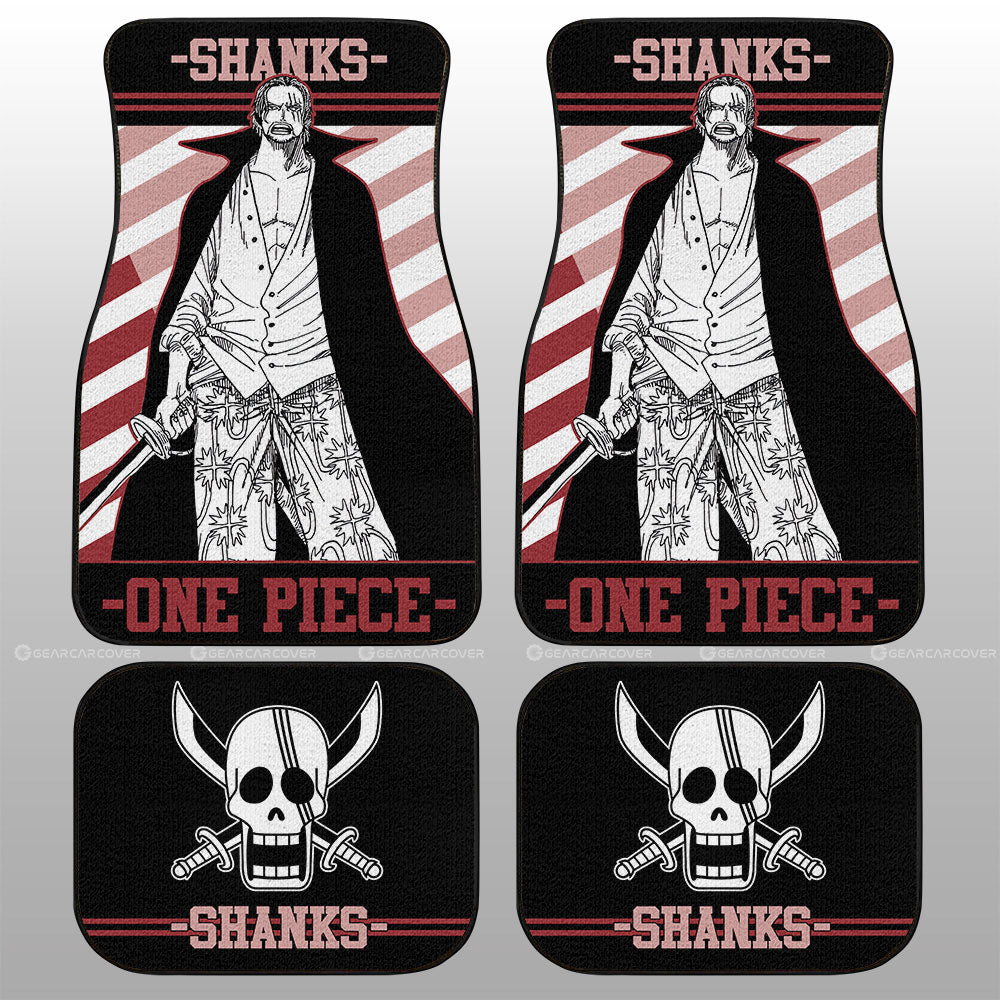 Shanks Car Floor Mats Custom One Piece Anime Car Accessories - Gearcarcover - 1