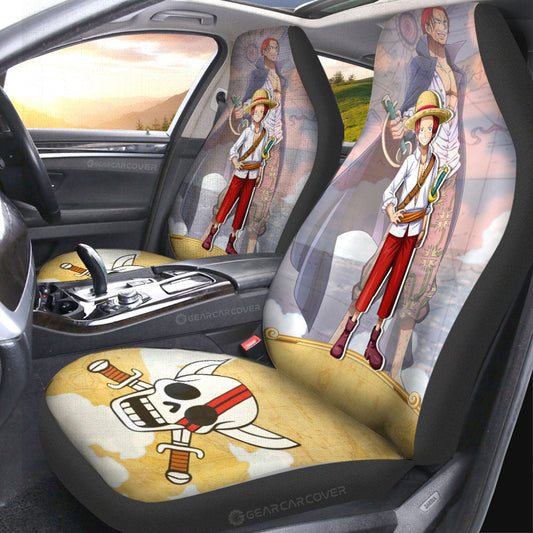 Shanks Car Seat Covers Custom One Piece Map Anime Car Accessories - Gearcarcover - 2