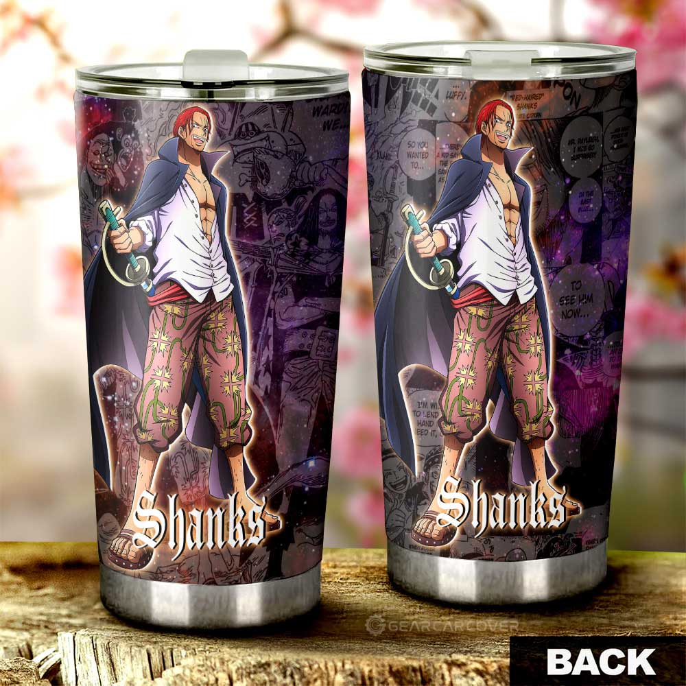 Shanks Tumbler Cup Custom One Piece Anime Car Accessories Manga Galaxy Style - Gearcarcover - 3