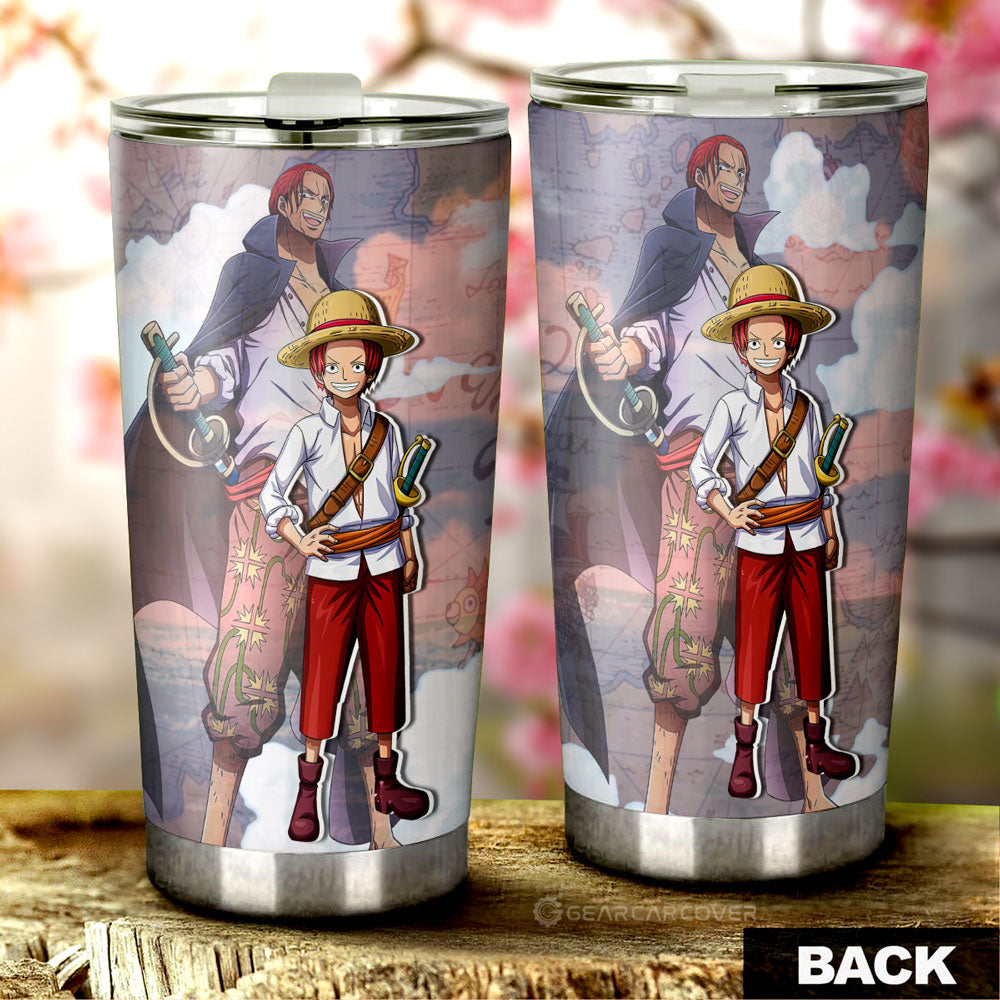 Shanks Tumbler Cup Custom One Piece Map Anime Car Accessories - Gearcarcover - 3