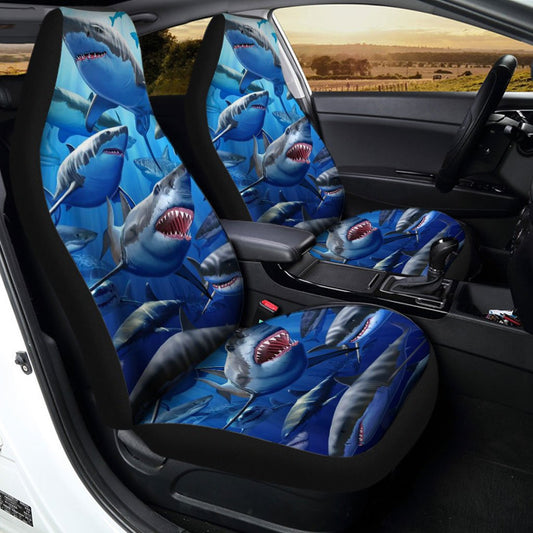 Shark Car Seat Covers Custom Cool Car Accessories - Gearcarcover - 2