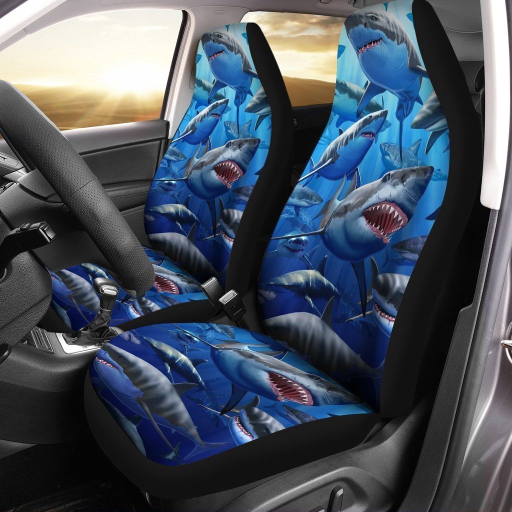 Shark Car Seat Covers Custom Cool Car Accessories - Gearcarcover - 1