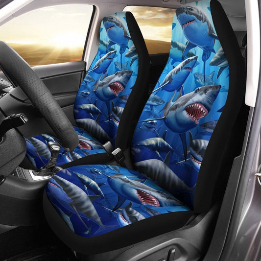 Shark Car Seat Covers Custom Cool Car Accessories - Gearcarcover - 1