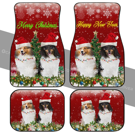 Shetland Sheepdogs Car Floor Mats Custom Animal Car Accessories Christmas Decorations - Gearcarcover - 2