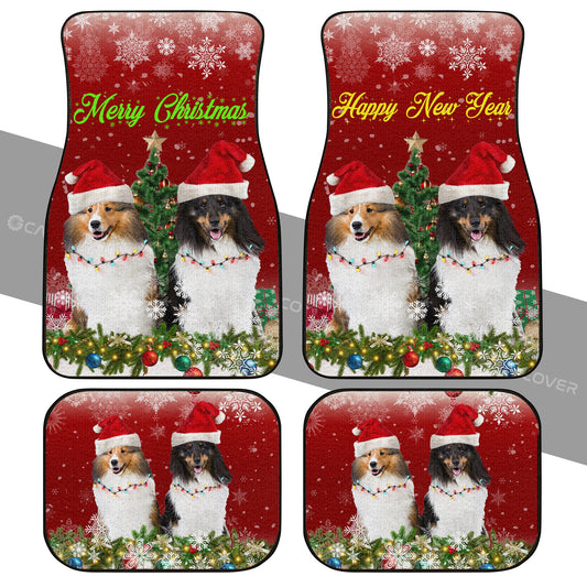 Shetland Sheepdogs Car Floor Mats Custom Animal Car Accessories Christmas Decorations - Gearcarcover - 2