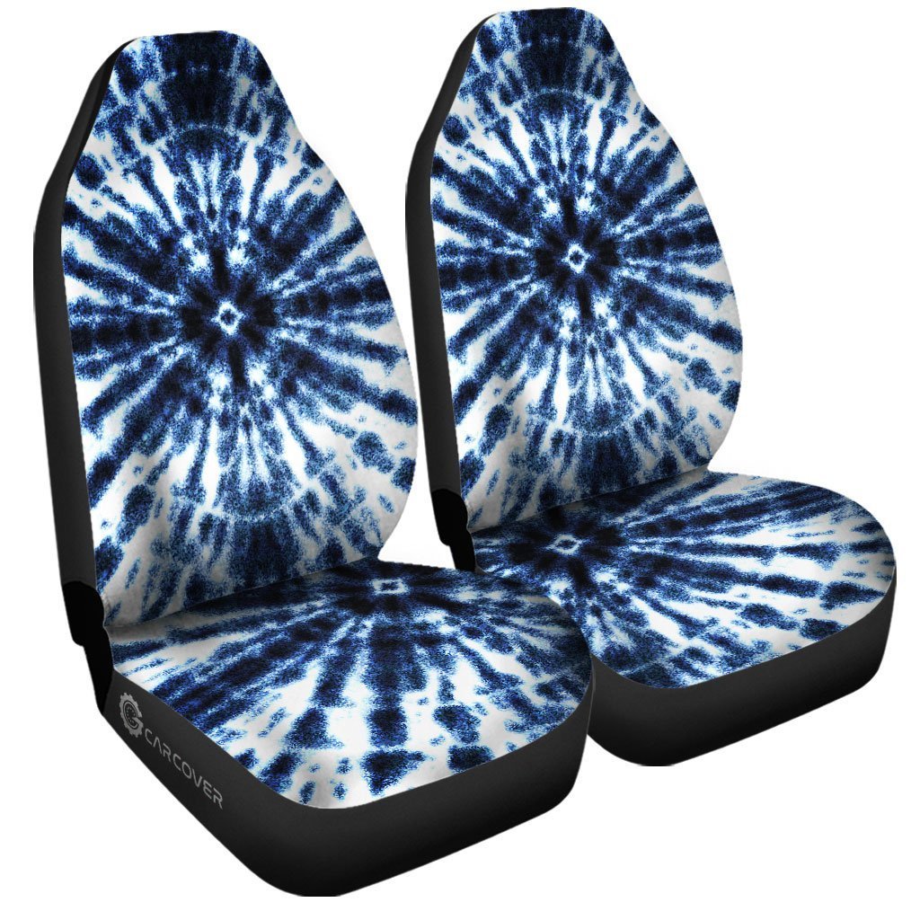 Shibori Tie Dye Car Seat Covers Custom Hippie Car Accessories - Gearcarcover - 3
