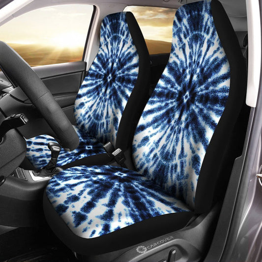 Shibori Tie Dye Car Seat Covers Custom Hippie Car Accessories - Gearcarcover - 2
