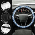 Shibori Tie Dye Steering Wheel Covers Custom Hippie Tie Dye Hippie Car Accessories - Gearcarcover - 3