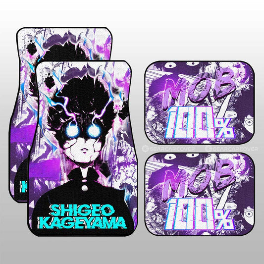 Shigeo Kageyama Car Floor Mats Custom Anime Mob Pyscho 100 - Gearcarcover - 1