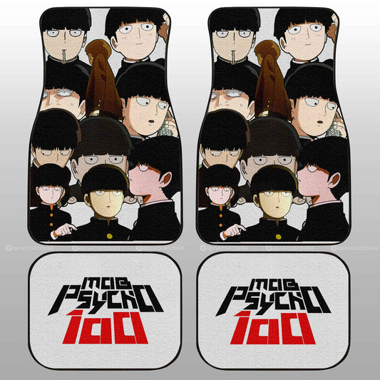 Shigeo Kageyama Car Floor Mats Custom Mob Psycho 100 Anime Car Accessories - Gearcarcover - 2