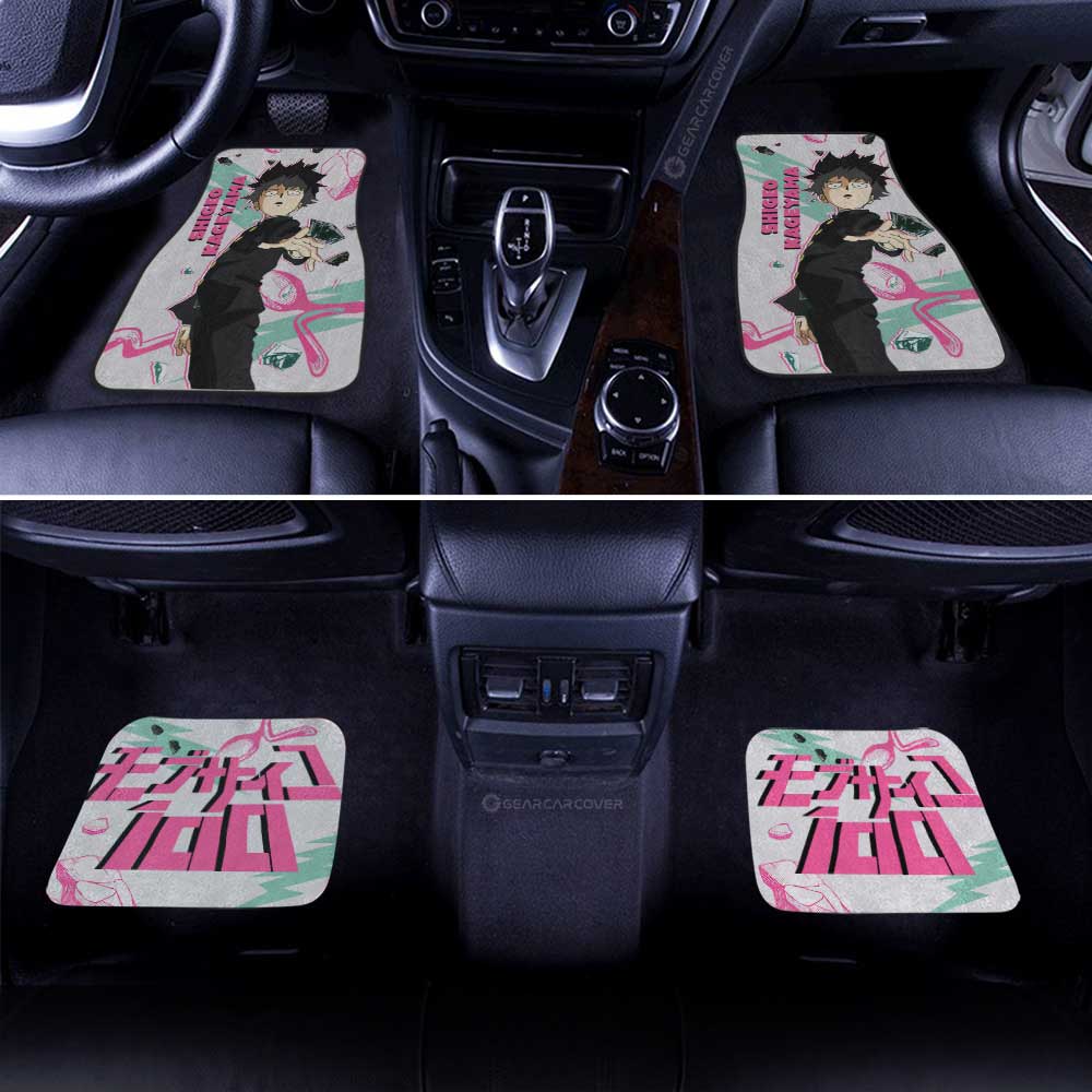 Shigeo Kageyama Car Floor Mats Custom Mob Psycho 100 Anime Car Accessories - Gearcarcover - 3