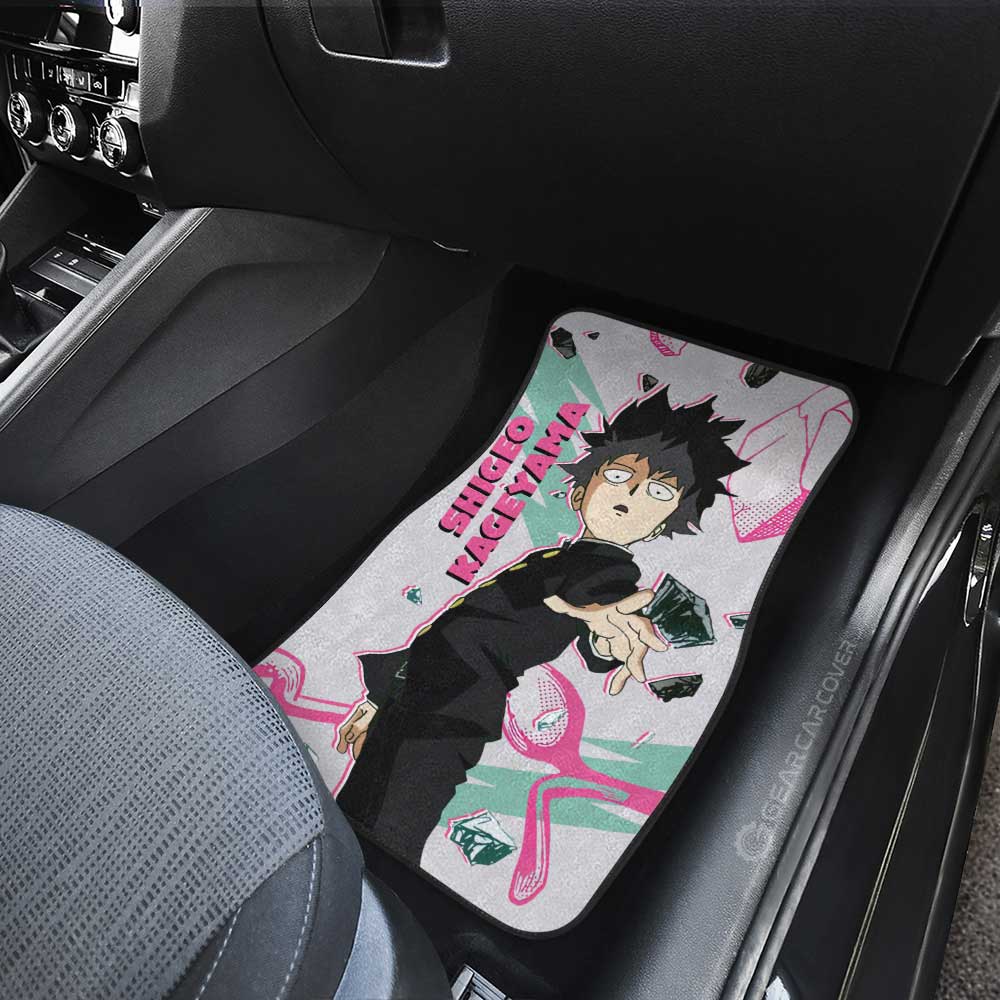 Shigeo Kageyama Car Floor Mats Custom Mob Psycho 100 Anime Car Accessories - Gearcarcover - 4