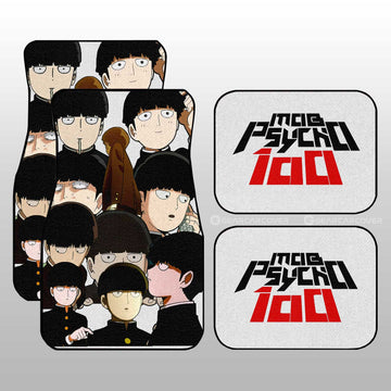Shigeo Kageyama Car Floor Mats Custom Mob Psycho 100 Anime Car Accessories - Gearcarcover - 1