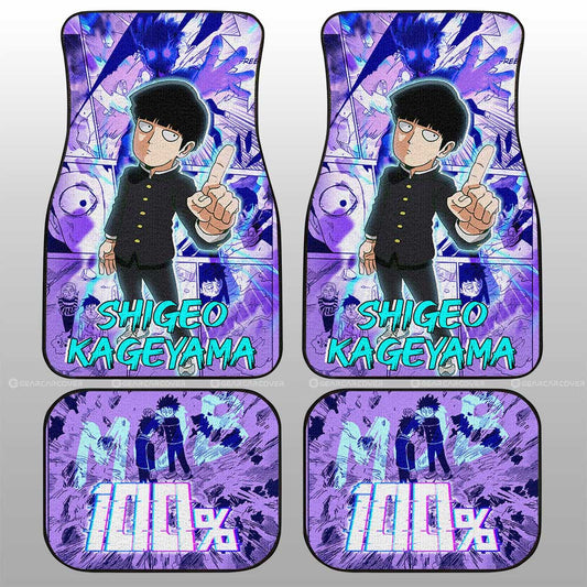 Shigeo Kageyama Car Floor Mats Custom Mob Pyscho 100 Anime - Gearcarcover - 2