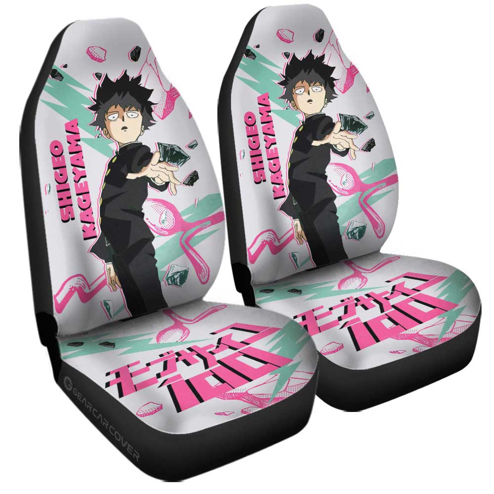 Shigeo Kageyama Car Seat Covers Custom Mob Psycho 100 Anime Car Accessories - Gearcarcover - 3