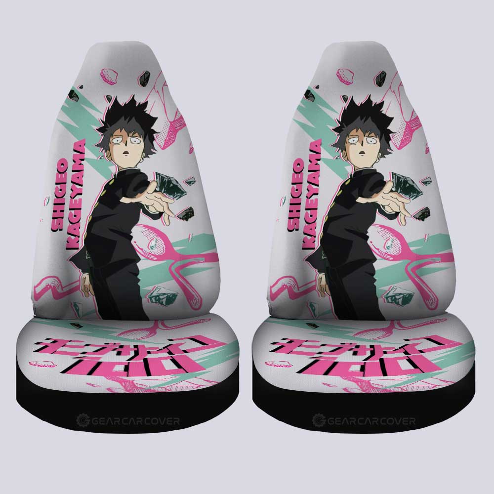 Shigeo Kageyama Car Seat Covers Custom Mob Psycho 100 Anime Car Accessories - Gearcarcover - 4