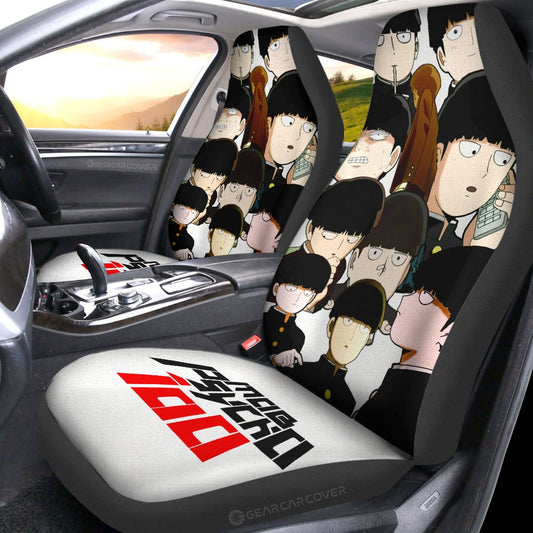 Shigeo Kageyama Car Seat Covers Custom Mob Psycho 100 Anime Car Accessories - Gearcarcover - 2