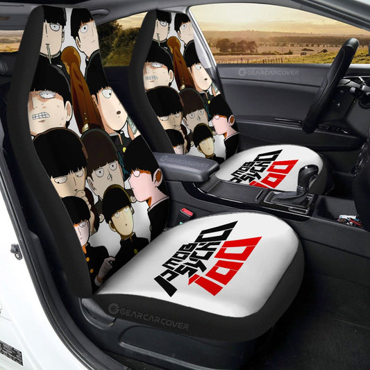 Shigeo Kageyama Car Seat Covers Custom Mob Psycho 100 Anime Car Accessories - Gearcarcover - 1