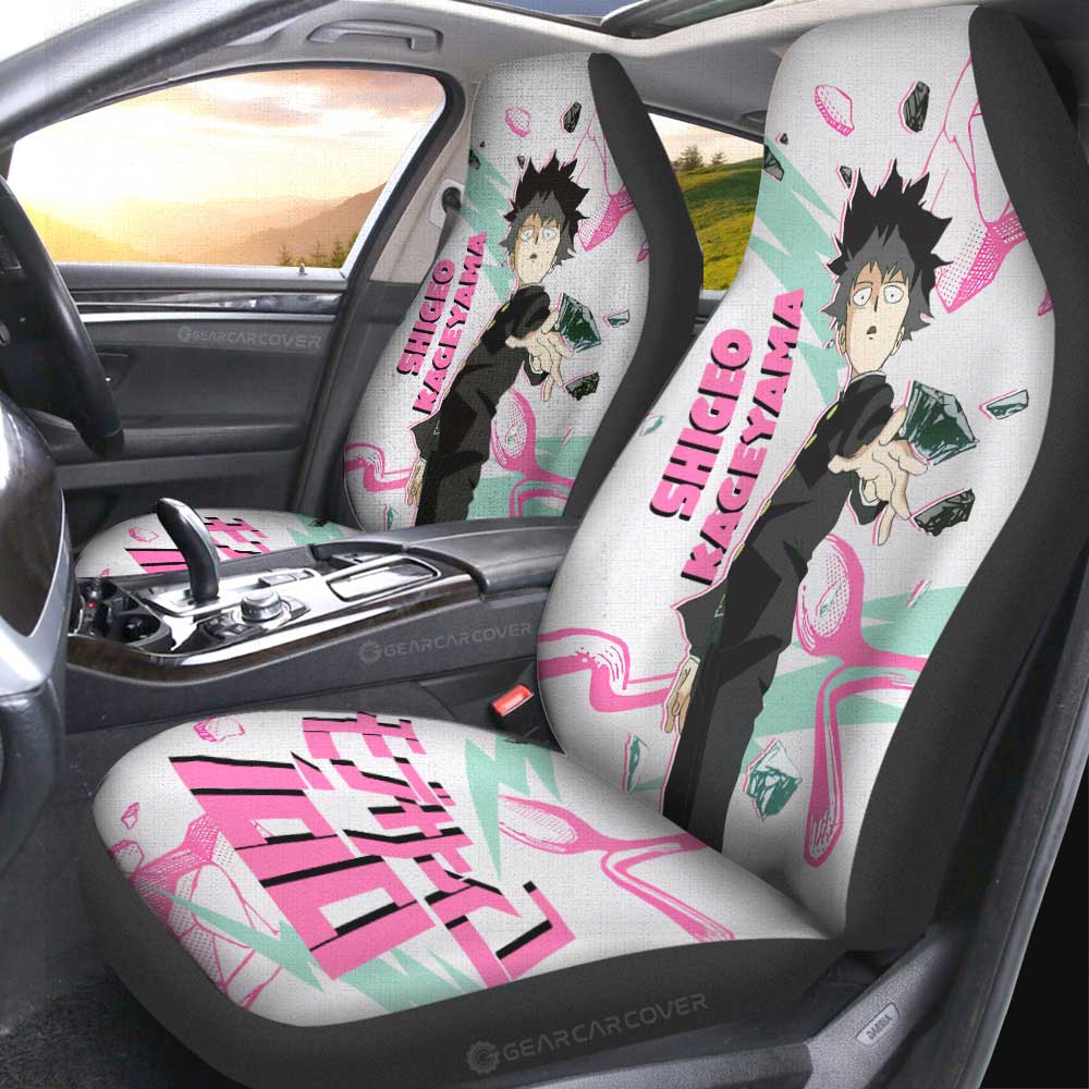 Shigeo Kageyama Car Seat Covers Custom Mob Psycho 100 Anime Car Accessories - Gearcarcover - 2