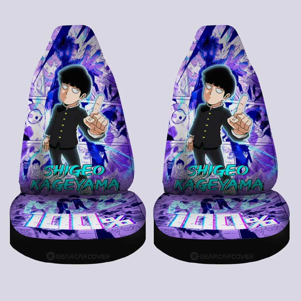 Shigeo Kageyama Car Seat Covers Custom Mob Pyscho 100 Anime - Gearcarcover - 4