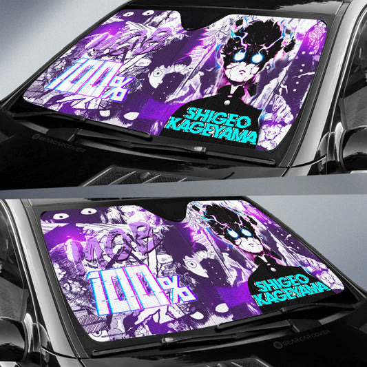 Shigeo Kageyama Car Sunshade Custom Anime Mob Pyscho 100 - Gearcarcover - 2