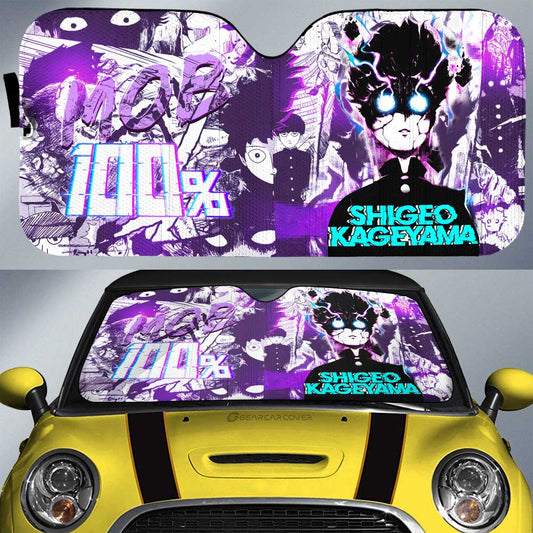 Shigeo Kageyama Car Sunshade Custom Anime Mob Pyscho 100 - Gearcarcover - 1