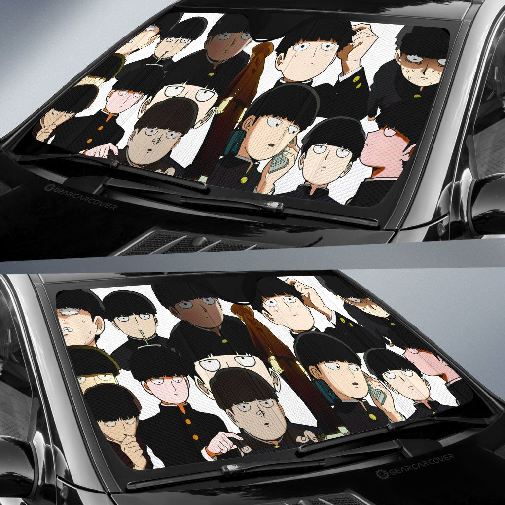 Shigeo Kageyama Car Sunshade Custom Mob Psycho 100 Anime Car Accessories - Gearcarcover - 2