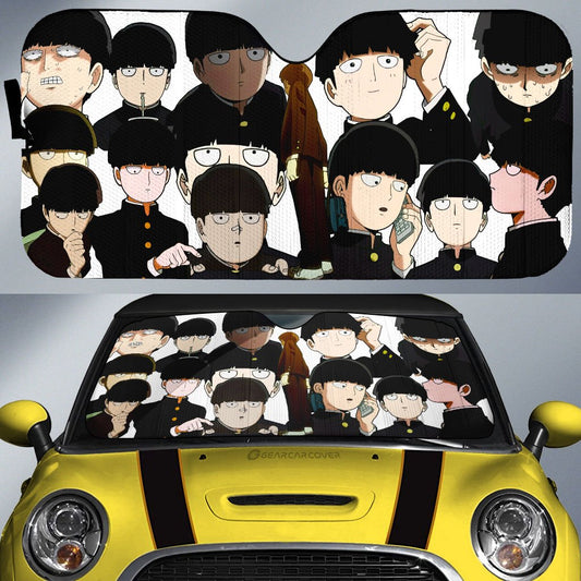Shigeo Kageyama Car Sunshade Custom Mob Psycho 100 Anime Car Accessories - Gearcarcover - 1
