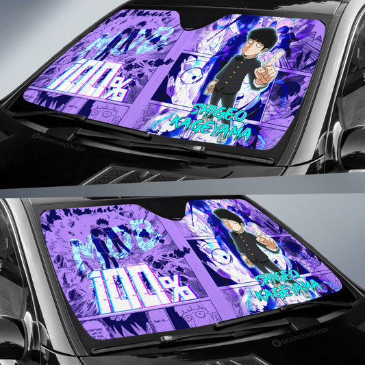 Shigeo Kageyama Car Sunshade Custom Mob Pyscho 100 Anime - Gearcarcover - 2