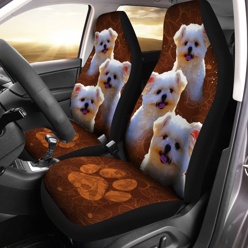 Shih Tzu Car Seat Covers Custom Cute Car Accessories For Dog Lovers - Gearcarcover - 2